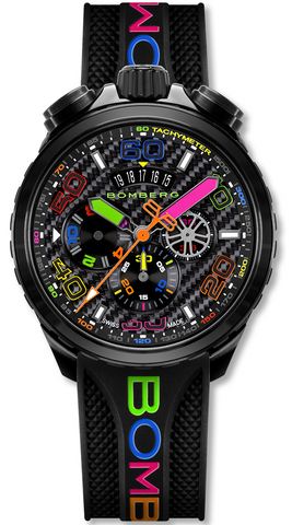 Bomberg Watch Bolt-68 Racing Chroma Carbone Black Limited Edition BS45CHPBA.049-6.2.22