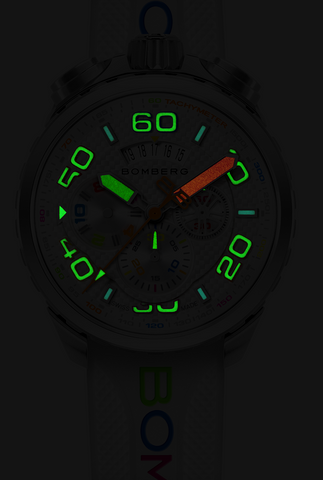 Bomberg Bolt-68 Racing Chroma Carbone White Limited Edition