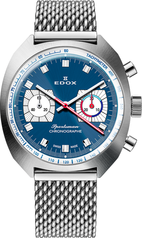 Edox Sportsman Chronographe Automatic Blue Limited Edition