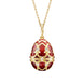 Faberge Heritage Yellow Gold Diamond Red Guilloche Enamel Ladybird Surprise Locket