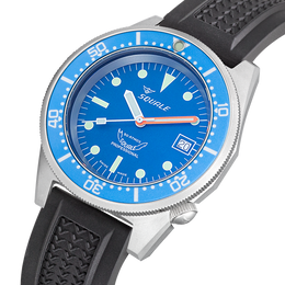 Squale 1521 Blue Blasted Rubber