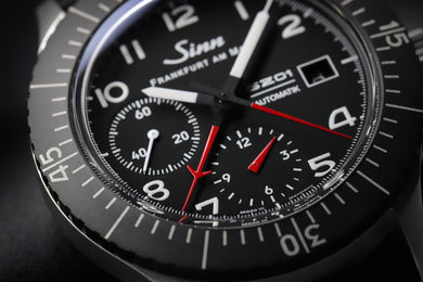 Sinn 156.1 Vintage Black With Red Seam