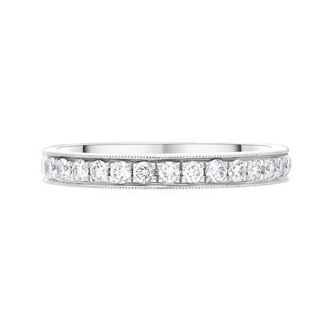 18ct White Gold 0.30ct Diamond Half Eternity Ring