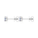 18ct White Gold 0.46ct Sapphire Diamond Floral Cluster Earrings