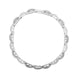 18ct White Gold 0.73ct Diamond Curved Bar Link Bracelet D