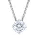 18ct White Gold 1.00ct Diamond Round Brilliant Cut Solitaire Slider Necklace, FEU-2700.