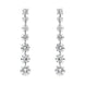 18ct White Gold 1.80ct Diamond Cascading Drop Earrings, ER1488.