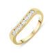 18ct Yellow Gold 0.35ct Diamond Seven Stone Channel Set Ring FEU-867