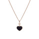 Chopard Happy Hearts 18ct Rose Gold 0.05ct Diamond Aventurine Necklace