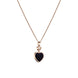 Chopard Happy Hearts 18ct Rose Gold 0.05ct Diamond Aventurine Necklace