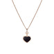 Chopard Happy Hearts 18ct Rose Gold 0.05ct Diamond Aventurine Necklace