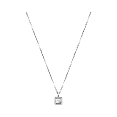 Chopard Happy Diamonds 18ct White Gold 0.19ct Diamond Necklace