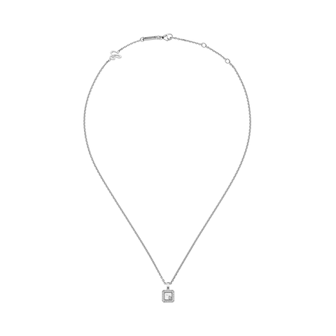 Chopard Happy Diamonds 18ct White Gold 0.19ct Diamond Necklace