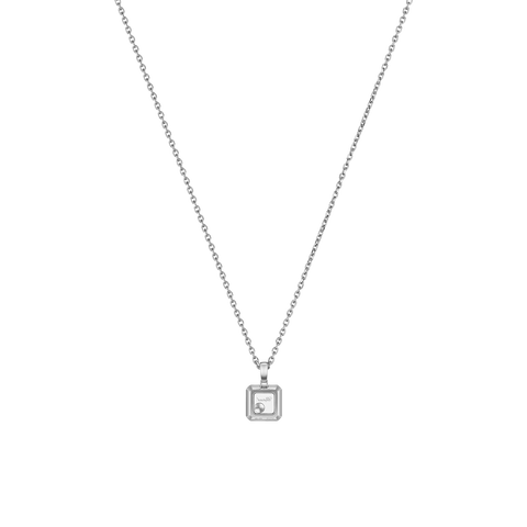 Chopard Happy Diamonds 18ct White Gold 0.19ct Diamond Necklace