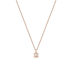 Chopard Happy Diamonds 18ct Rose Gold 0.05ct Diamond Necklace