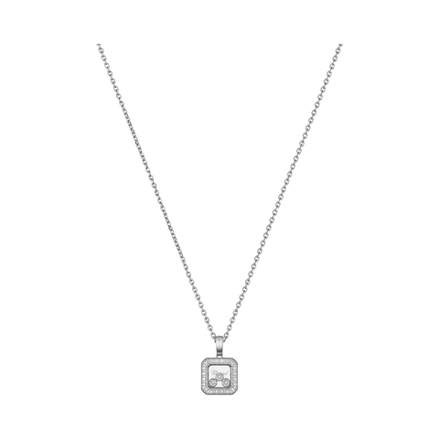 Chopard Happy Diamonds 18ct White Gold 0.40ct Diamond Necklace