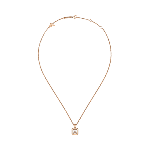 Chopard Happy Diamonds 18ct Rose Gold 0.15ct Diamond Necklace