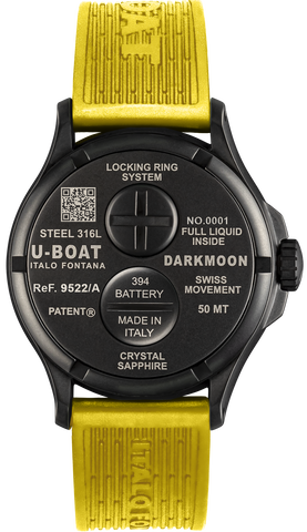 U-Boat Darkmoon 44 Black Yellow Curve PVD