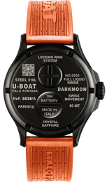 U-Boat Darkmoon 44 Black Orange Curve PVD
