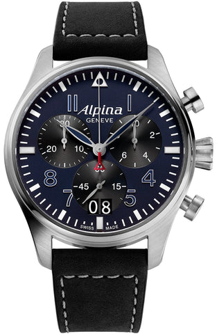 Alpina Watch Startimer Pilot Quartz Chronograph Big Date AL-372NB4S6