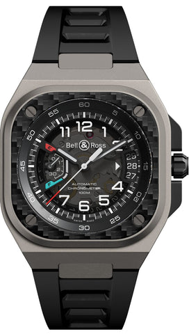 Bell &amp; Ross Watch BR-X5 Racing Rubber Limited Edition BRX5R-RAC-TI/SRB
