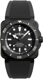 Bell &amp; Ross Watch BR 03 Diver Black Matt BR03A-D-BL-CE/SRB