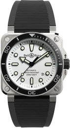 Bell &amp; Ross Watch BR 03 Diver White Steel BR03A-D-WH-ST/SRB