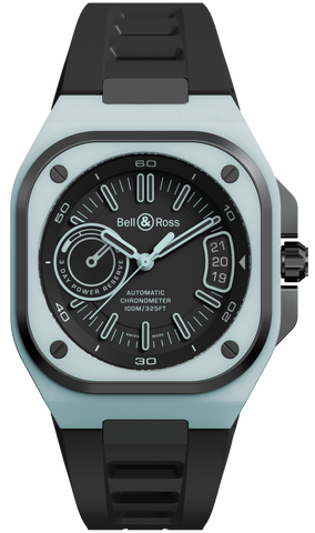 Bell &amp; Ross Watch BR-X5 Blue LUM Limited Edition BRX5R-BLUM-TC/SRB