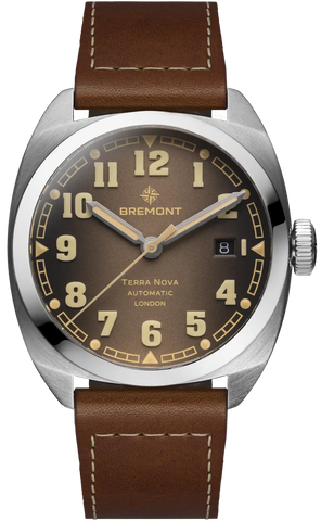 Bremont Watch Terra Nova 40.5 Date Caramel Leather Limited Edition