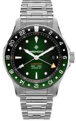 Bremont Watch Supermarine 300M GMT Green Black Bracelet SM40-GMT-SS-GNBK-B