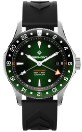 Bremont Watch Supermarine 300M GMT Green Black Rubber SM40-GMT-SS-GNBK-R-S