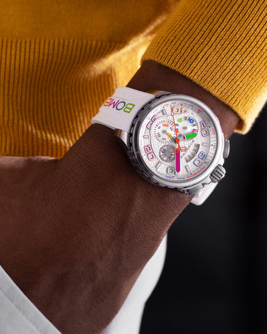 Bomberg Bolt-68 Racing Chroma Carbone White Limited Edition