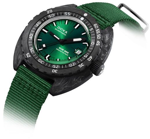 Doxa SUB 300 Carbon Sea Emerald Nato