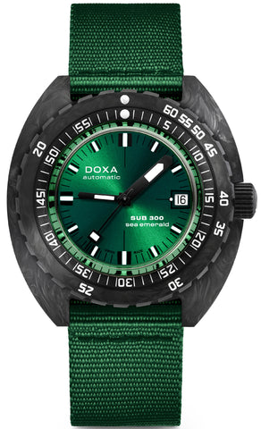 Doxa Watch SUB 300 Carbon Sea Emerald Nato 822.70.131.26-N