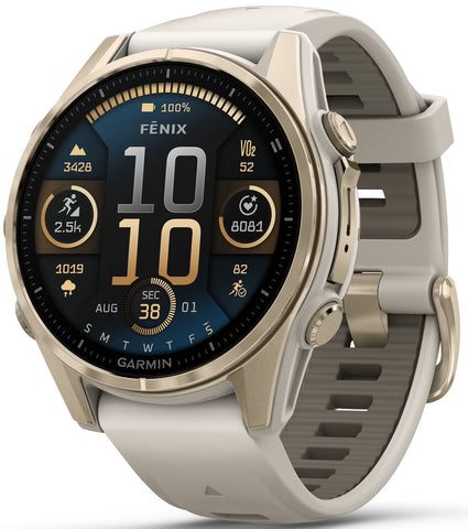 Garmin Fenix 8 43mm Sapphire AMOLED Soft Gold Fog Grey