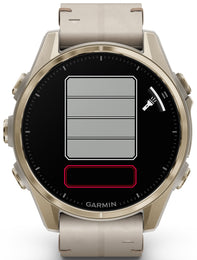 Garmin Fenix 8 43mm Sapphire AMOLED Soft Gold Limestone Leather