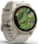 Garmin Fenix 8 43mm Sapphire AMOLED Soft Gold Limestone Leather