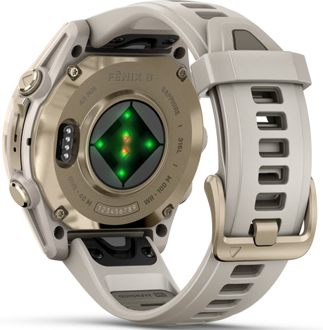 Garmin Fenix 8 43mm Sapphire AMOLED Soft Gold Fog Grey