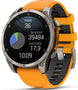 Garmin Fenix 8 47mm Sapphire AMOLED Titanium Spark Orange Graphite Silicone