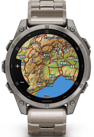 Garmin Fenix 8 47mm Sapphire AMOLED Titanium Bracelet