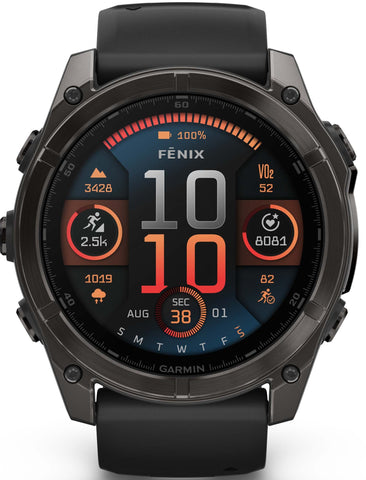 Garmin Fenix 8 51mm Sapphire AMOLED Carbon Grey DLC Titanium Black