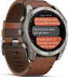 Garmin Fenix 8 51mm Sapphire AMOLED Titanium Chestnut Leather Band