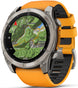 Garmin Fenix 8 51mm Sapphire AMOLED Graphite Spark Orange Titanium Silicone