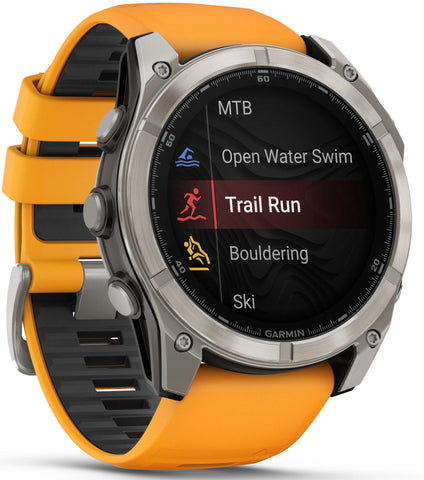 Garmin Fenix 8 51mm Sapphire AMOLED Graphite Spark Orange Titanium Silicone