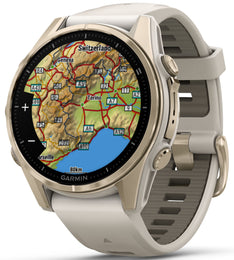 Garmin Watch Fenix 8S Sapphire AMOLED Soft Gold Fog Grey 010-02903-11