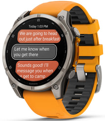 Garmin Watch Fenix 8 Sapphire AMOLED Graphite Spark Orange 010-02904-11