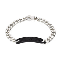 Gucci Tag Sterling Silver Bracelet