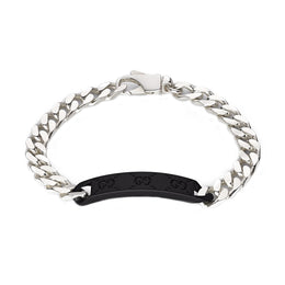 Gucci Tag Sterling Silver Bracelet