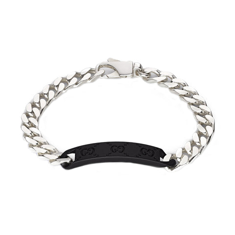 Gucci Tag Sterling Silver Bracelet