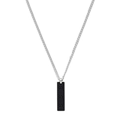 Gucci Tag Sterling Silver Necklace